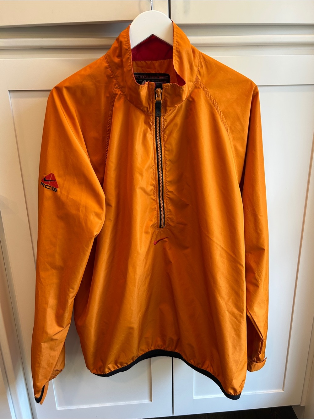 Vintage Men’s Nike ACG Windbreaker Orange Jacket Gorpcore Outdoors Size XL